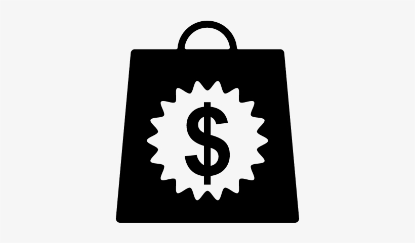 820x481 Shopping Bag With Dollars Money Sign Vector