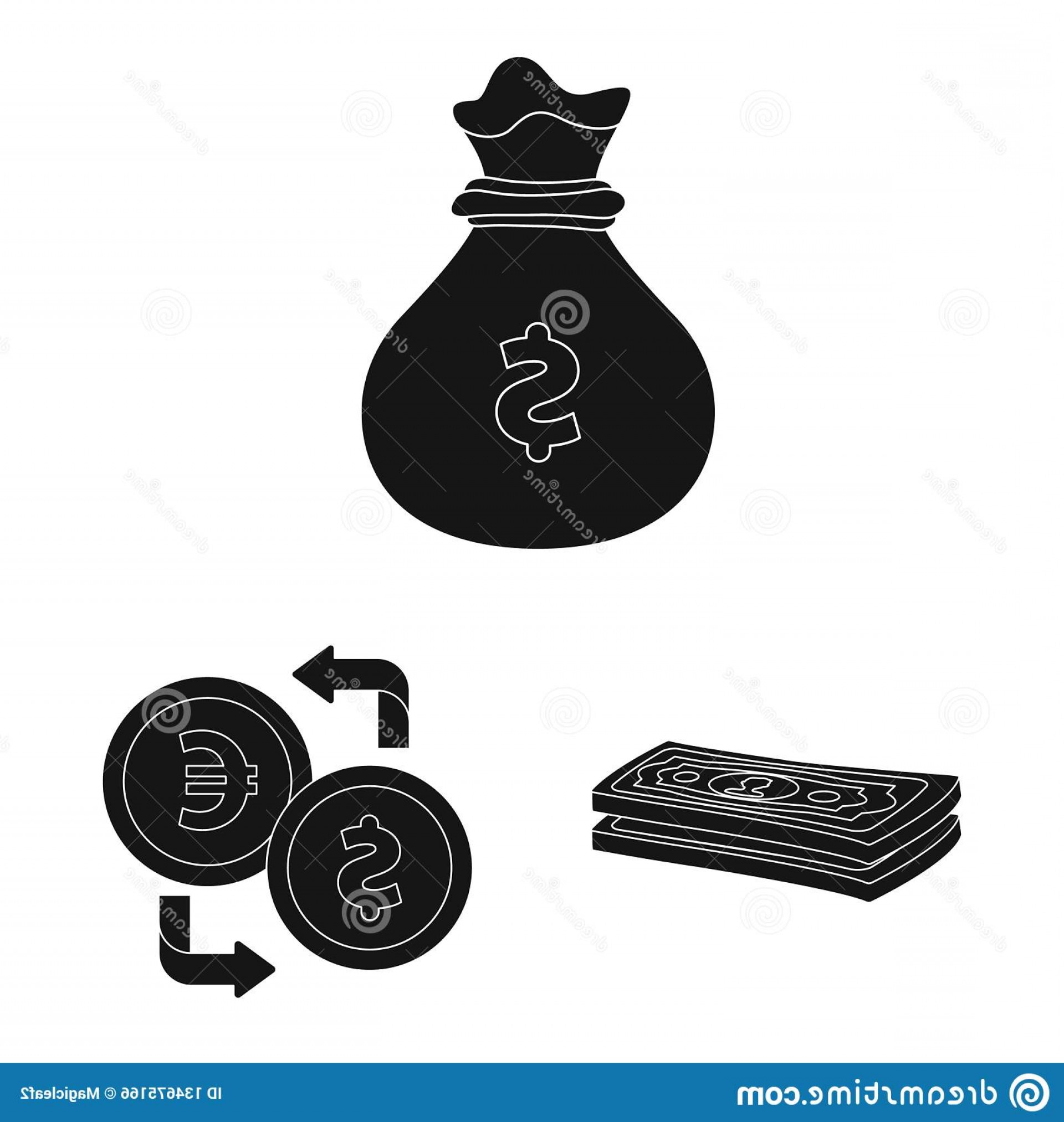 1920x2026 Vector Illustration Bank Money Sign Collection Bill Icon Stock