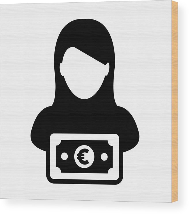 656x740 Payment Icon Vector Female User Person Profile Avatar With Euro