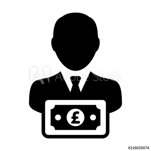 500x500 Pound Sign Icon Vector Male User Person Profile Avatar
