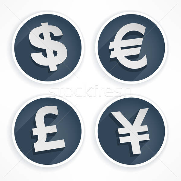 600x600 Set Of Money Symbols Vector Illustration Vadym Tynenko