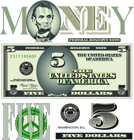 Vector Money With Dollars Design Template Free Vector 457x476 Vector Money With Dollars Design Template Free Vector
