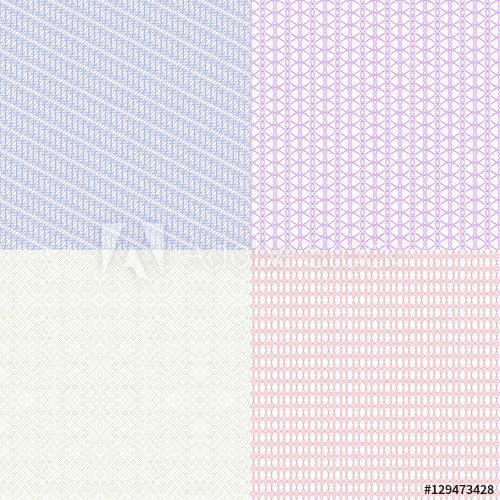 Guilloche Patterns Set Currency For Certificate And Voucher 500x500 Guilloche Patterns Set Currency For Certificate And Voucher