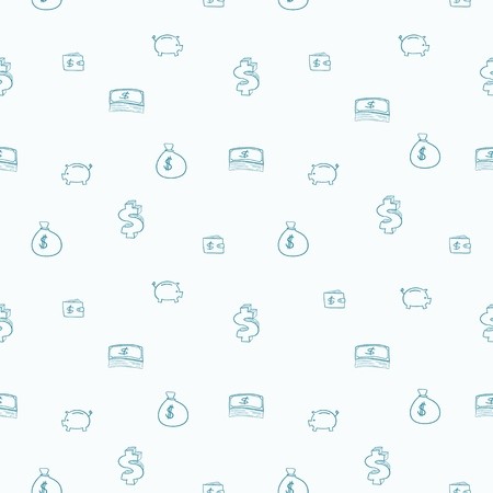 Vector Money Doodle Texture 450x450 Vector Money Doodle Texture
