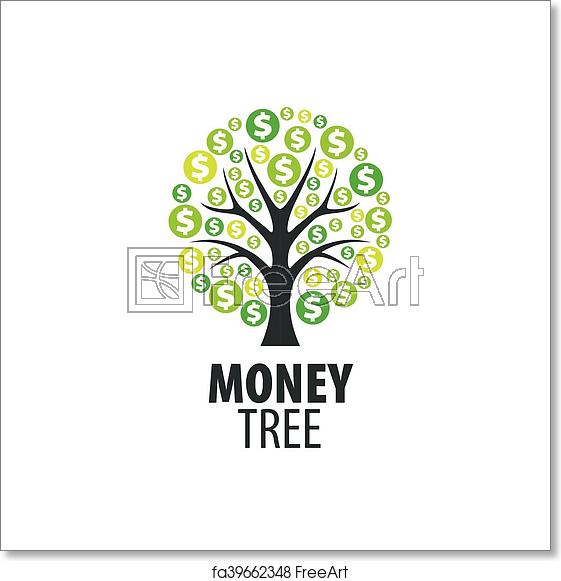 561x581 Free Art Print Of Logo Money Tree Logo Design Template Money Tree