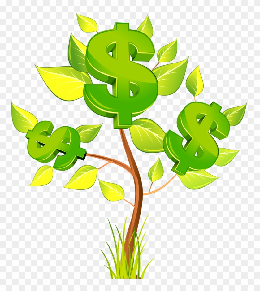 840x940 Money Tree Vector Art, Hd Png Download