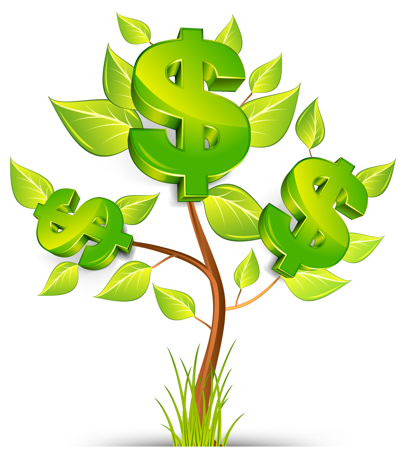 1336x1497 Money Tree Clipart