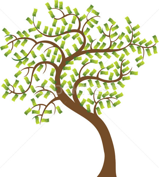 539x600 Money Tree Vector Illustration John Takai