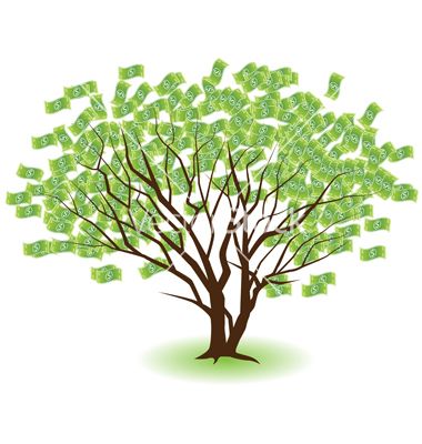 380x400 Money Tree Vector On Vectorstock