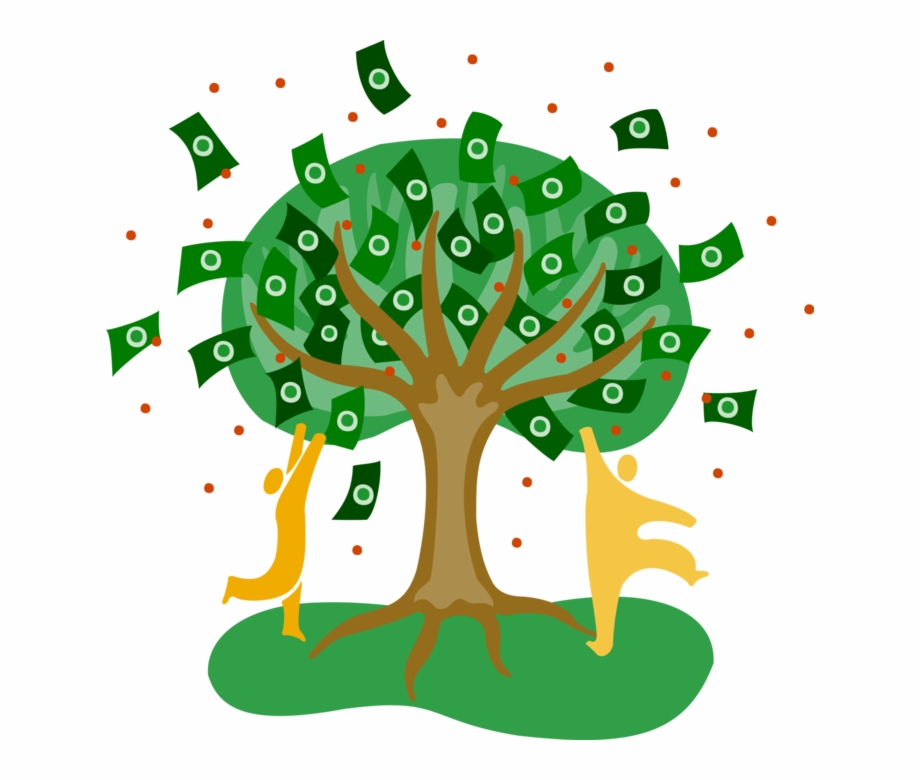 920x780 Vector Illustration Of People Grabbing Cash From Money