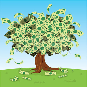 300x300 Vector Cartoon Money Tree Clipart Royalty Free Gif, Png