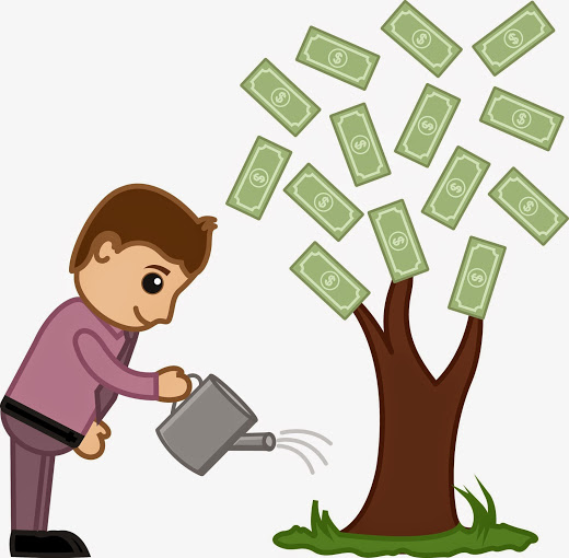 520x510 Watering Money Tree Vector Illustration Zygecrv