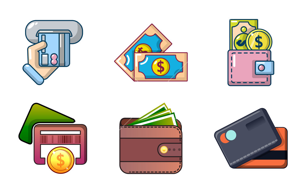 1000x632 Money Icon Set Cartoon Set Of Money Vector Icons For Web Design