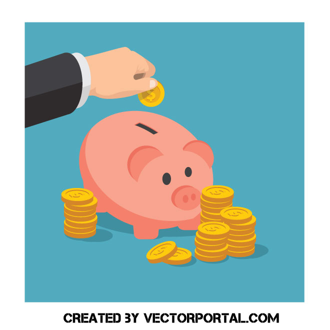 660x660 Save Money Vector Clip Art