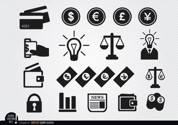 625x439 Icon Set Related To Money Vector Free Download