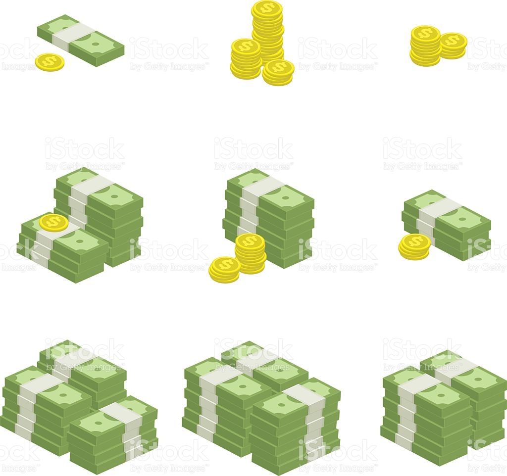1024x962 Money Vector Group With Items