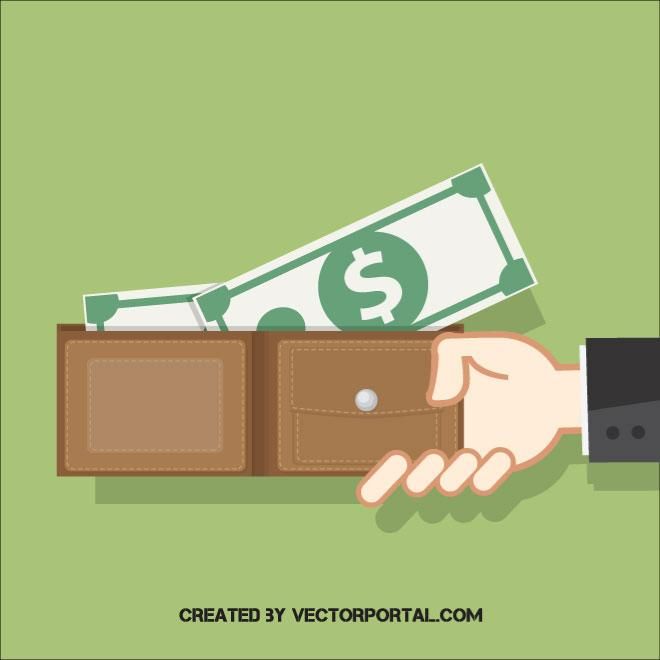 660x660 Pocket Money Vector Illustration Business And Finance Vectors