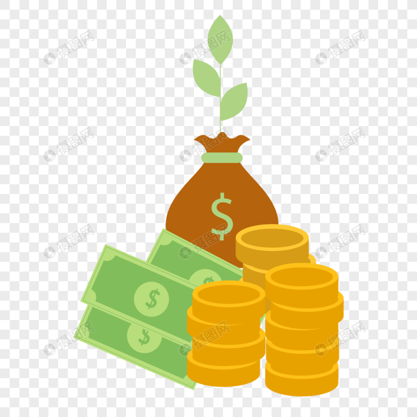 860x860 Business Money Cartoon Money Vector Material Png Image Picture