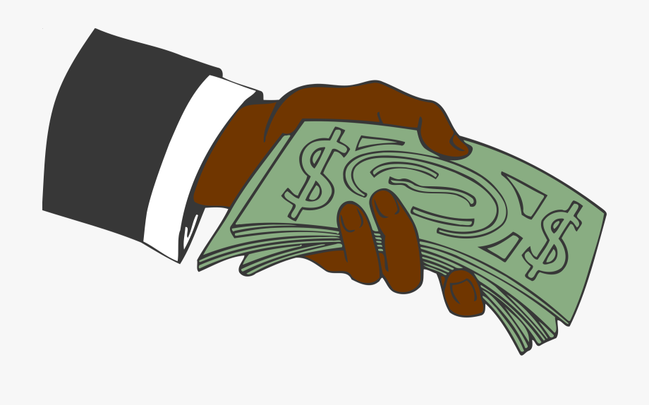 920x574 Hand Giving Money Vector Clipart Image