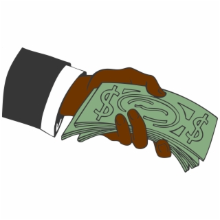 320x320 Hand Giving Money Vector Clipart Image