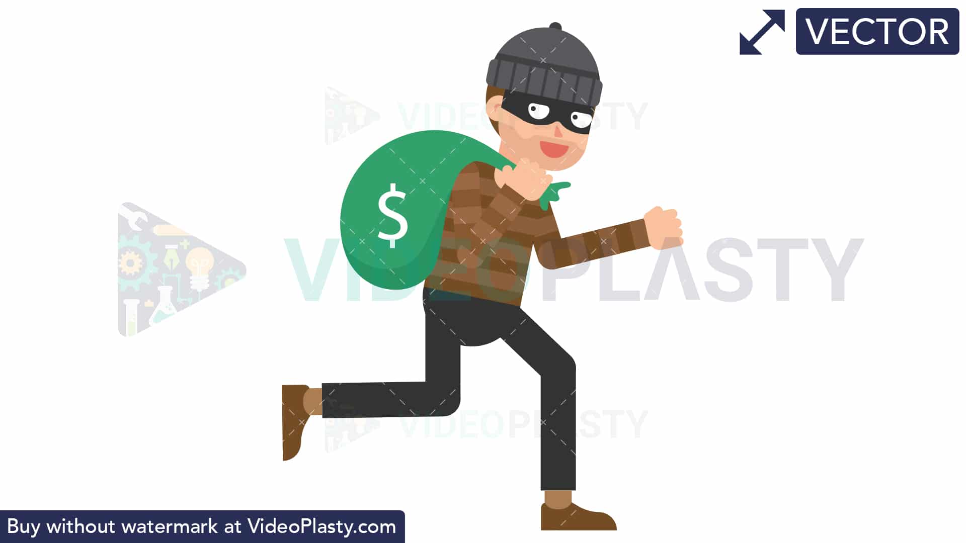 1920x1080 Criminal Running With A Bag Of Money