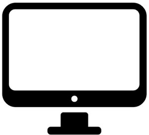 300x271 Small Computer Monitor Vector Clip Art