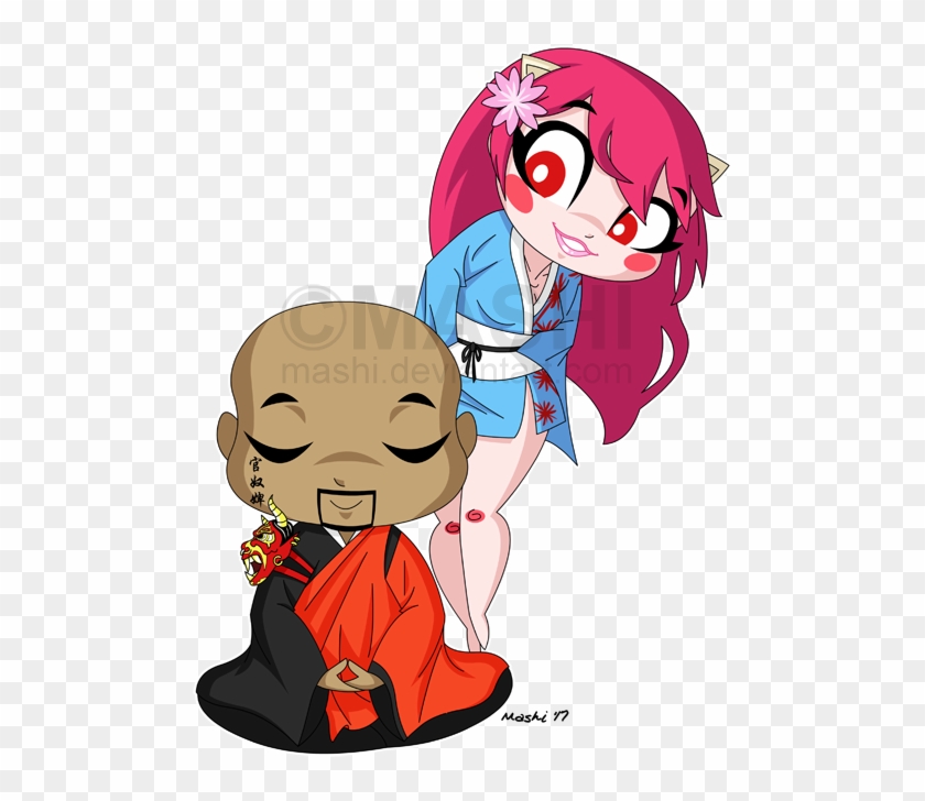 840x728 Monk Vector Drawing