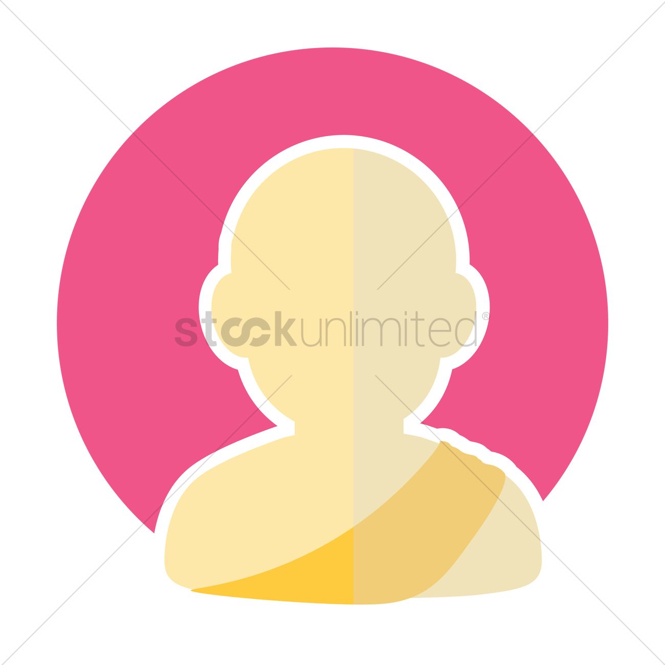 1300x1300 Monk Vector Image