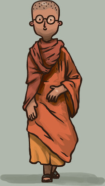 209x368 Monk Vector Free Vector Download