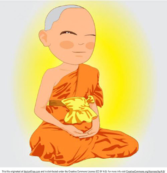 580x600 Thai Monk Vector Free Vector In Encapsulated Postscript