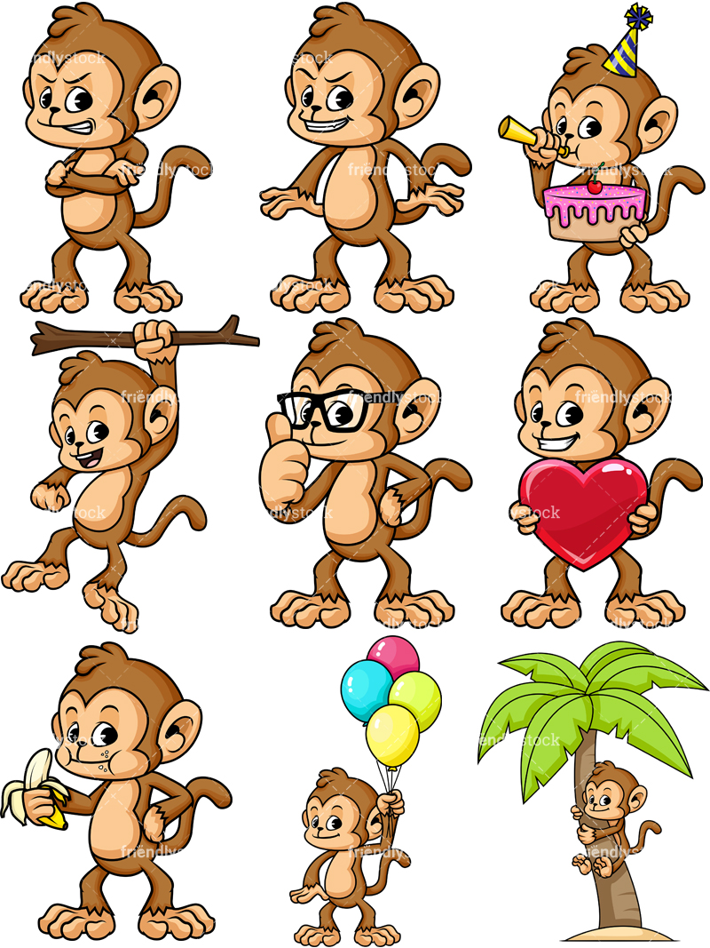 800x1067 Monkey Cartoon Character