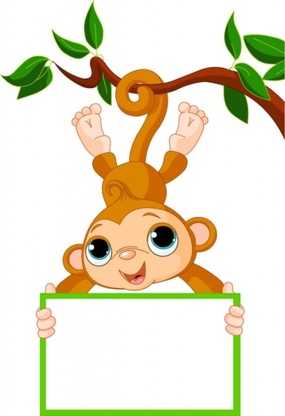 411x600 Monkey Cartoon Image Vector Free Vector In Encapsulated