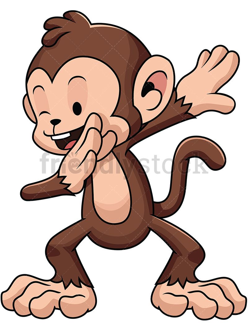 800x1067 Dabbing Monkey Clipart Of Animals Monkey Art, Cartoon Monkey