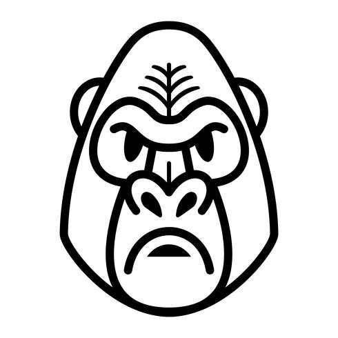 490x490 Gorilla Ape Monkey Face