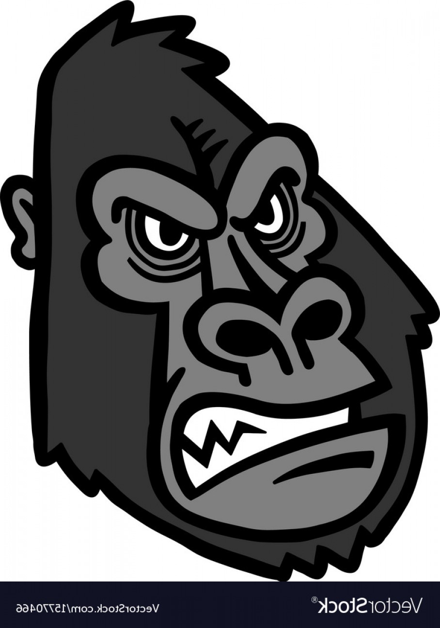 908x1296 Gorilla Ape Monkey Face Vector Soidergi