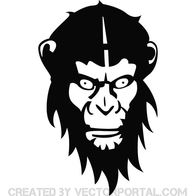 Monkey Face Vector at Vectorified.com | Collection of Monkey Face ...