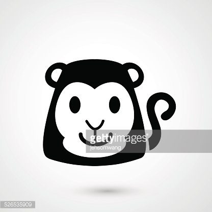 416x416 Monkey Icon Vector Premium Clipart