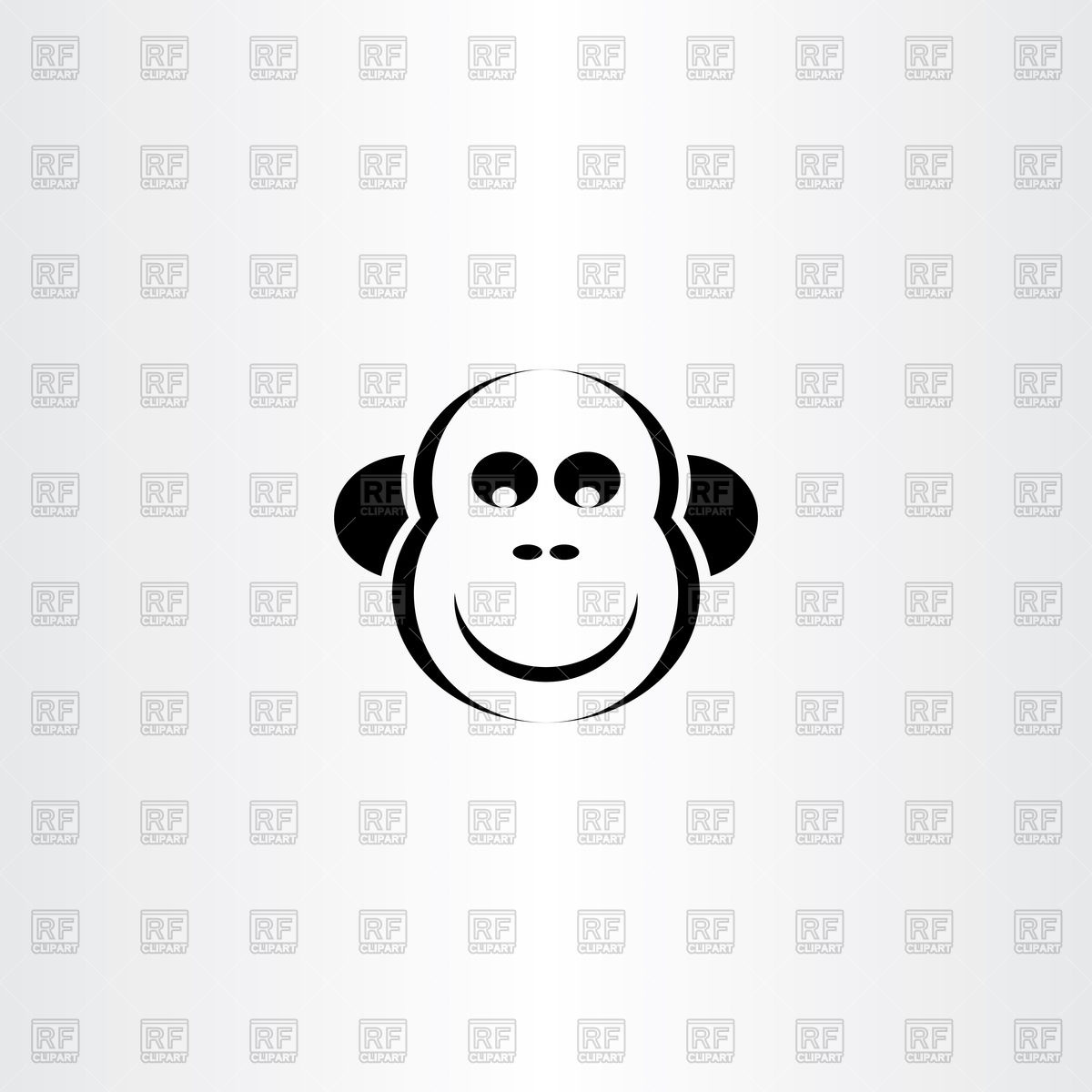 1200x1200 Funny Monkey Icon Vector Image Of Signs, Symbols, Maps