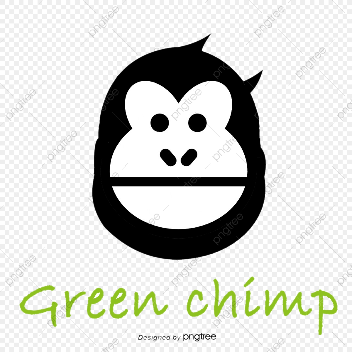 1200x1200 Green Monkey Logo, Green Vector, Monkey Vector, Logo Vector Png