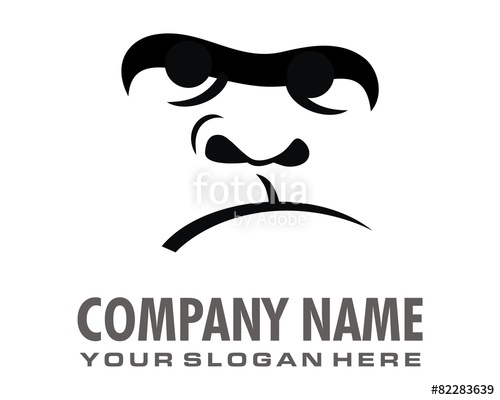 500x400 Monkey Gorilla Ape Logo Image Vector Stock Photo And Royalty Free