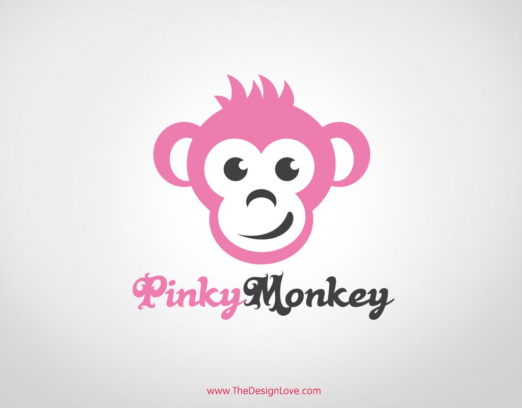 1024x800 Free Vector Pinky Monkey Logo