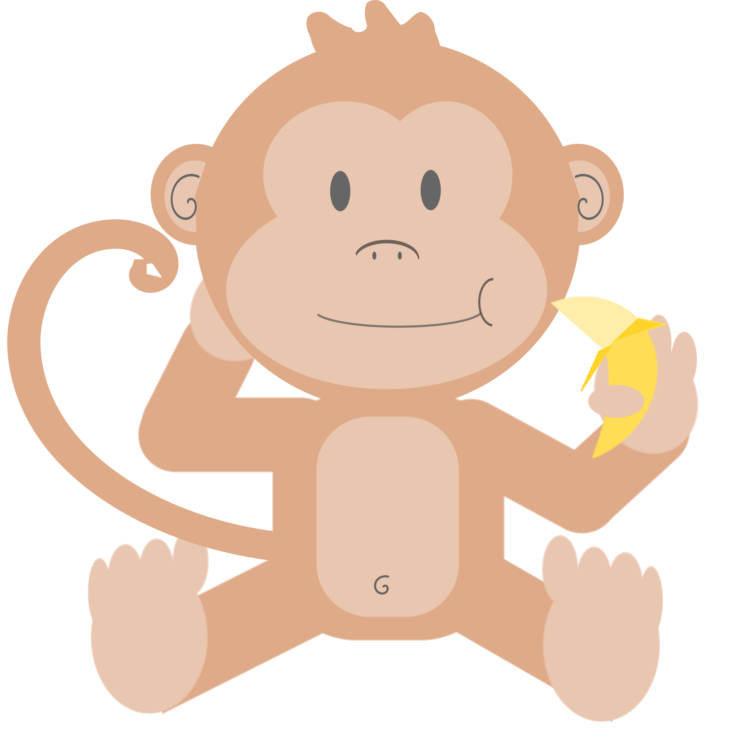 Monkey Vector Art Image 2362x2400 Monkey Vector Art Image