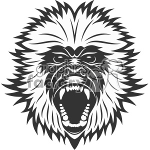 300x300 Monkey Head Vector Art Clipart Royalty Free Gif, Png