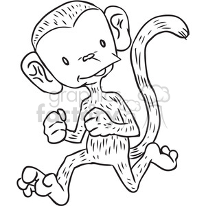 300x300 Monkey Run Vector Rf Clip Art Images Clipart Royalty Free Gif