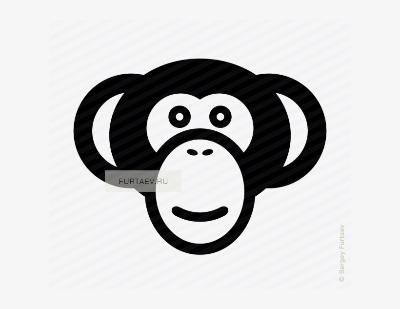 820x633 Banner Royalty Free Monkey Vector Icon