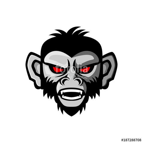 500x500 Angry Monkey Vector Illustration Stock Image And Royalty Free