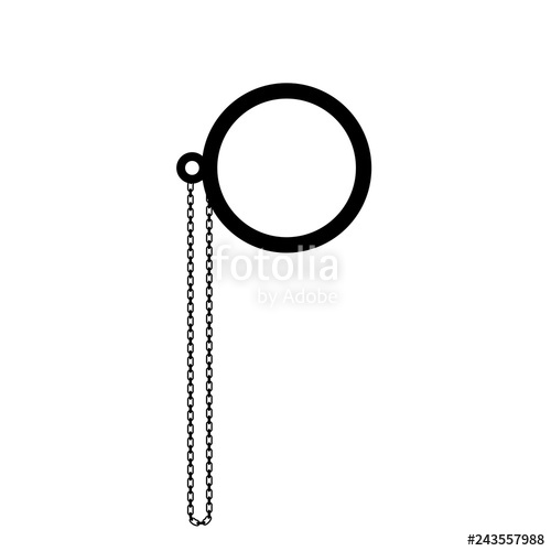 500x500 Monocle Vector Icon Stock Image And Royalty Free Vector