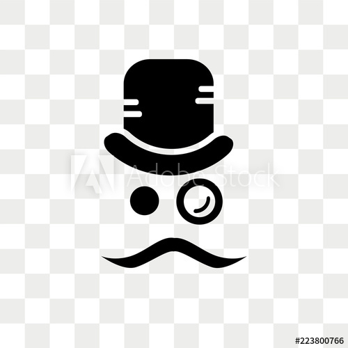 500x500 Monocle Vector Icon Isolated On Transparent Background, Monocle