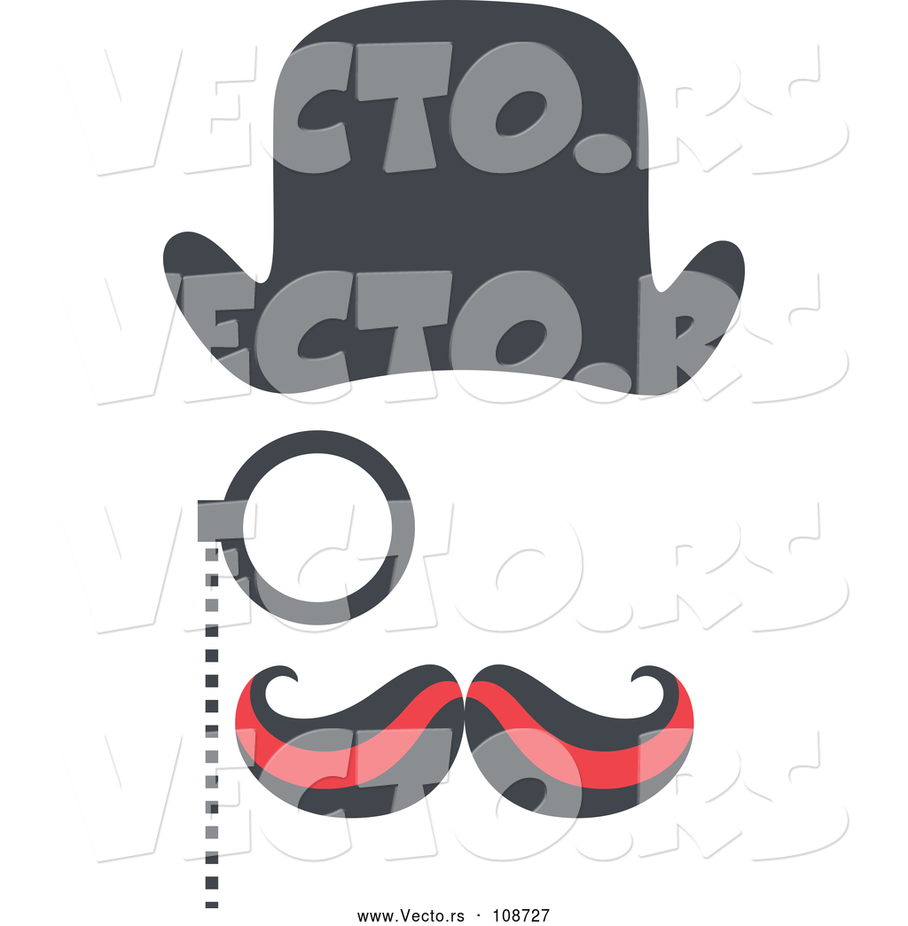 1024x1044 Vector Of Detective With A Curling Mustache, Hat And Monocle
