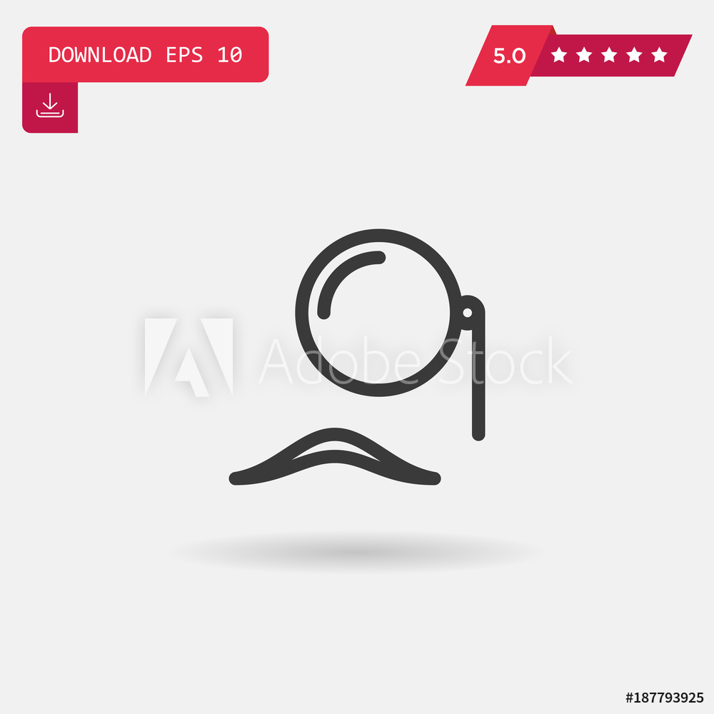 1000x1000 Monocle Vector Icon Fotografia, Obraz Na Posters Sk